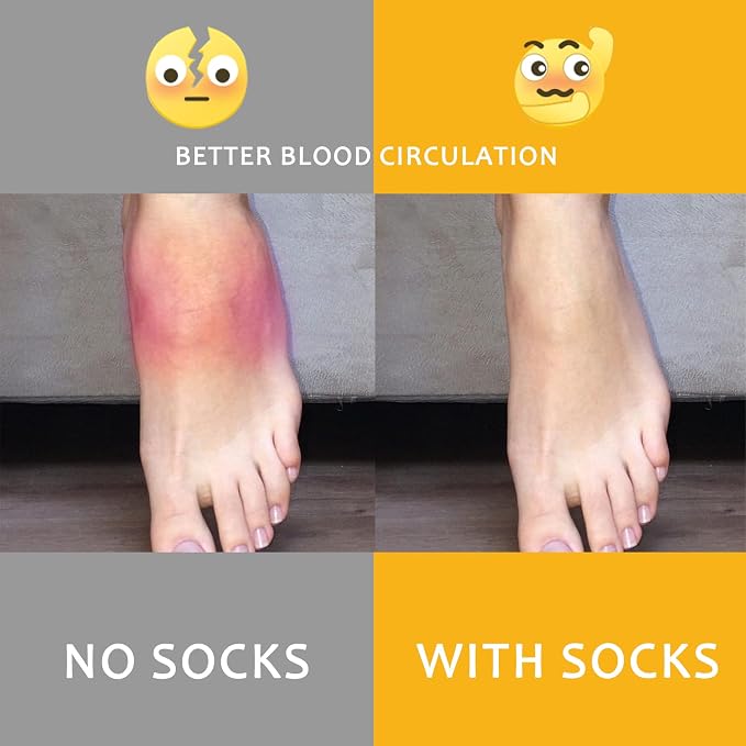 fenglaoda Compression Socks for Women Men 3 Pairs Graduated Compression Support Circulation Socks for Nurses - Image 3