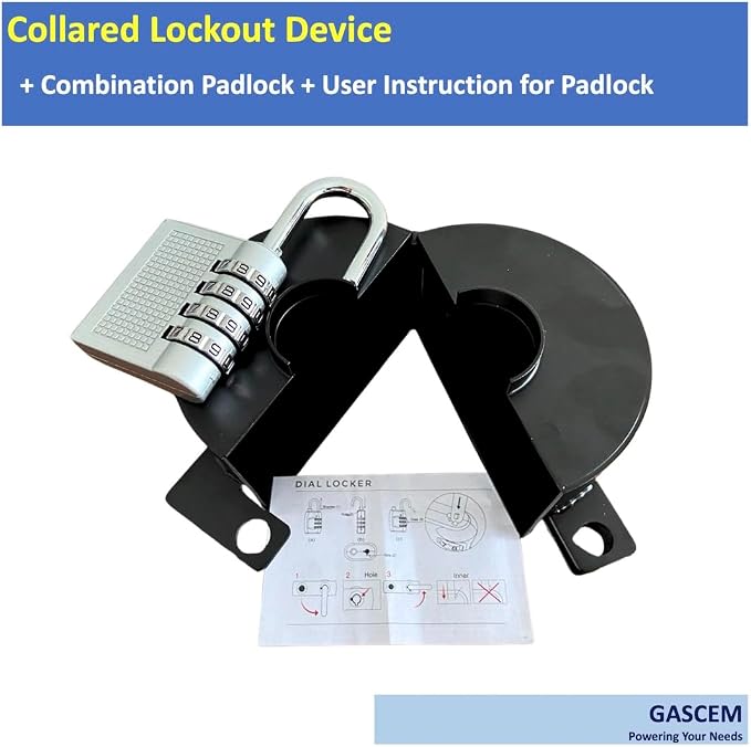 Door Knob Lockout Device. (Matt Black, 1 Padlock Included). Door Handle Lock - Prevents Doorknobs from Turning and Access to Keyhole. Childproof Door Knob Cover. - Image 8