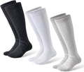 Compression Socks for Women and Men,Mild Support(3 Pairs) Unisex | Knee High,Graduated Compression,L/R Foot Labels,Breathable Fabric,Best for Flying/Nurses/Travel/Cycling/Pregnancy/Daily Wear by musesox