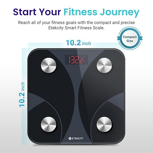 Etekcity Smart Scale for Body Weight and Body Fat, FSA Eligible, Ash-black | HSA eligible, digital bathroom scale tracks body fat, BMI and body composition, with Bluetooth measurements up to 400 lb - Image 5