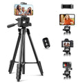 65” Phone&Tablet Tripod, Aureday Cell Phone Tripod for iPhone with Wireless Remote and Phone Holder, Extendable Stand for iPad, Suit for Video Recording/Makeup/Live Streaming by Aureday