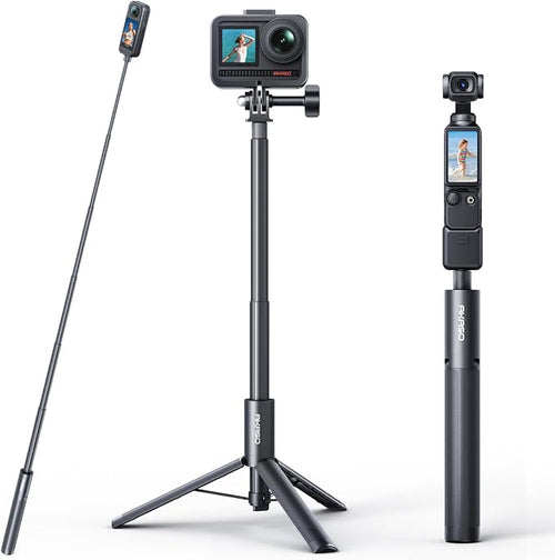 AKASO 47.2"/120cm Invisible Selfie Stick Tripod for 360 Action Camera | Compatible with Insta360 X5 X4, DJI Action Osmo 360 Pocket 3, GoPro, AKASO 360/EK7000/EK7000 Pro, Brave 4/7 LE Action Camera by AKASO