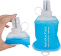 150ML Soft Flask, TPU Collapsible Soft Water Bottle for Hydration Pack, Running Vest, Leak-Proof Folding Water Bottle for Hiking Cycling Climbing Jogging- 1Pcs, Blue by Unknown