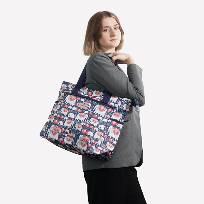 GAENMESN Women's Lightweight Waterproof Tote Bag Durable Designer Handbag with Zipper Travel Commute Everyday Use - Image 2