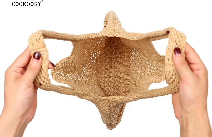 COOKOOKY Crochet Beach Tote bag Summer Beach Bag for Women Aesthetic Mesh Tote Bag Hippie Bag Knit Bag - Image 2