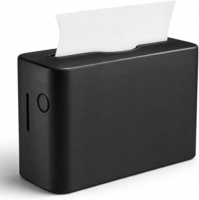 Paper Towel Dispenser Countertop, Commercial Multifold/Trifold/C Fold/Z Fold Paper Towel Dispenser, Hand Towel Dispenser for Bathroom, Bedroom, Kitchen, Toilet Black by Xlxker