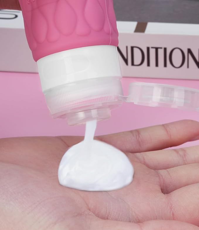 3.4oz Silicone Travel Bottles for Toiletries Refillable Liquid Accessories | for Shampoo and Conditioner, TSA Approved Leakproof Squeeze Bottles Travel-friendly with Labels/Clear Bag - Image 4