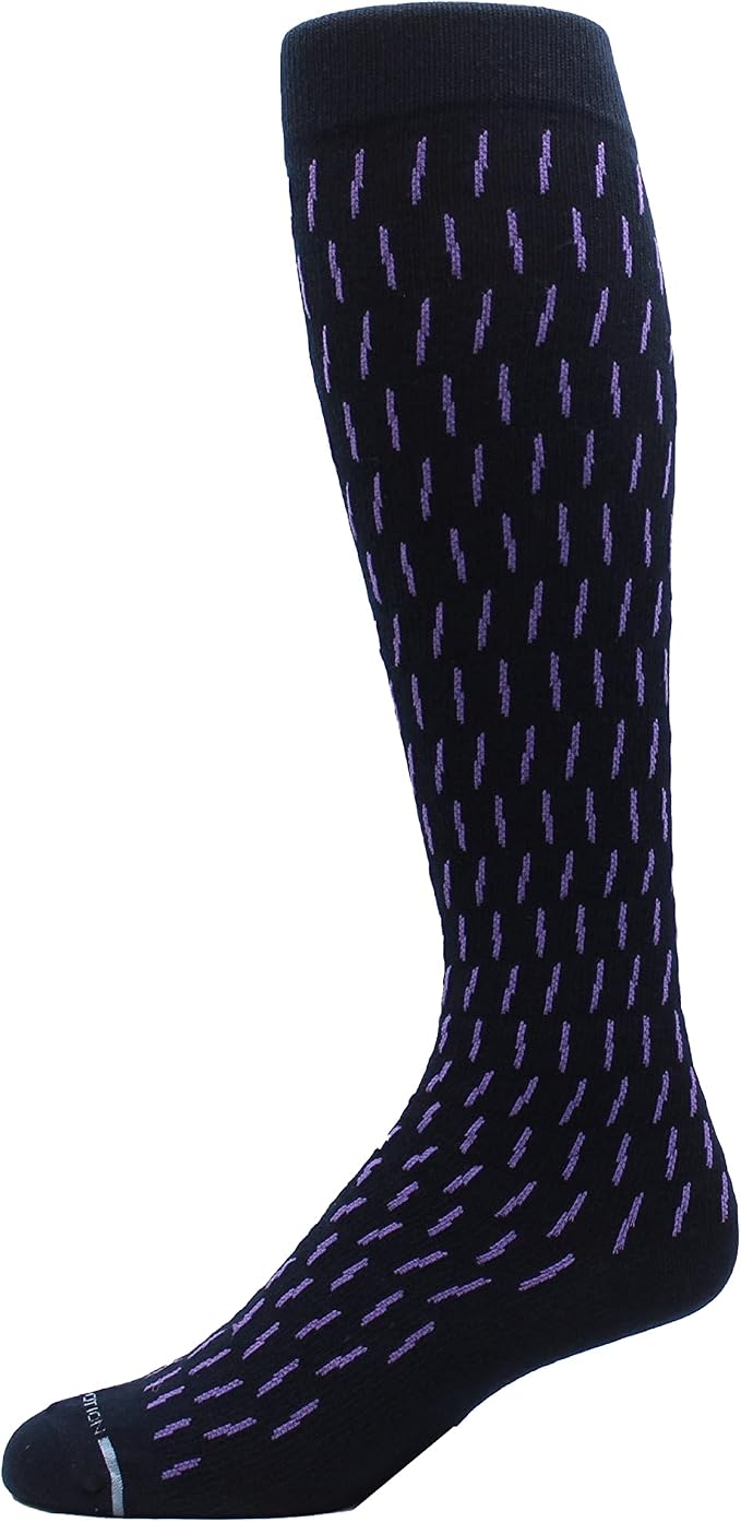 Dr. Motion 4 Pairs Men's Athletic Traveler Graduated Compression Knee High Socks - Image 4