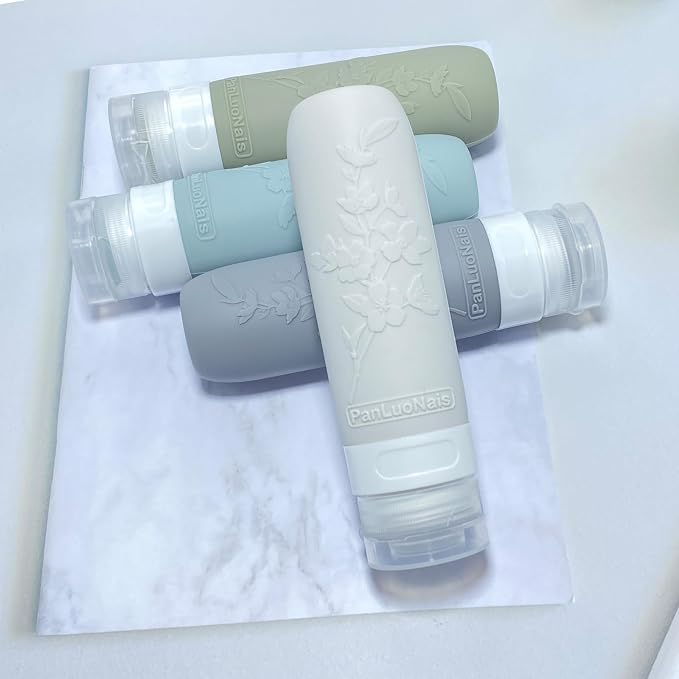 Silicone Travel Bottles for Toiletries, TSA Approved Leak-Proof Toiletry Containers for Airplane & Vacation - Image 5