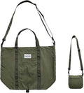 Foldable Travel Tote Bag, Water-Resistant Tote Bag with 3 External Mesh Pockets for Travel, Daily Use, Outdoor by SnuggleNovaPack