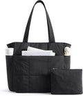LIGHT FLIGHT Tote Bag for Women, 2-Pc Puffy Tote Bag Set with Compartments, Lightweight Large Shoulder Handbags for Travel by LIGHTFLIGHT
