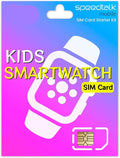 Smartwatch SIM Card Starter Kit - Triple Cut 3 in 1 Simcard: Standard, Micro, Nano for 4G Kids Senior Smart Watches & Wearables | No Contract No Credit Check | Global Coverage by SpeedTalkMobile
