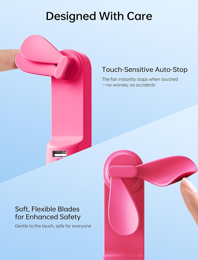 JISULIFE 3 IN 1 Portable Fan with Power Bank & Flashlight Featured | 19H Max Cooling, USB Rechargeable, Pocket-Sized Handheld Fan for Travel, Cruise, Concerts, Makeup, Summer Gifts for Women - Image 7