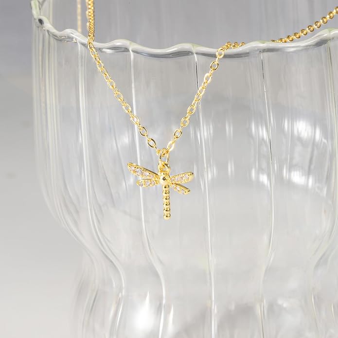 Gold Necklace for Women, Dainty Charm Pendant Necklace Jewelry Gift | 14K Gold Plated, Cute, Delicate, Adults, Non Tarnish, Hypoallergenic, Accessories - Image 5