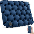 Inflatable Seat Cushion Portable Lightweight Stadium Seat Pad | Travel Air Seat Cushion for Long Flights Camping Hiking Bleacher Airplane Stadium Office (Blue) by GDREAMT