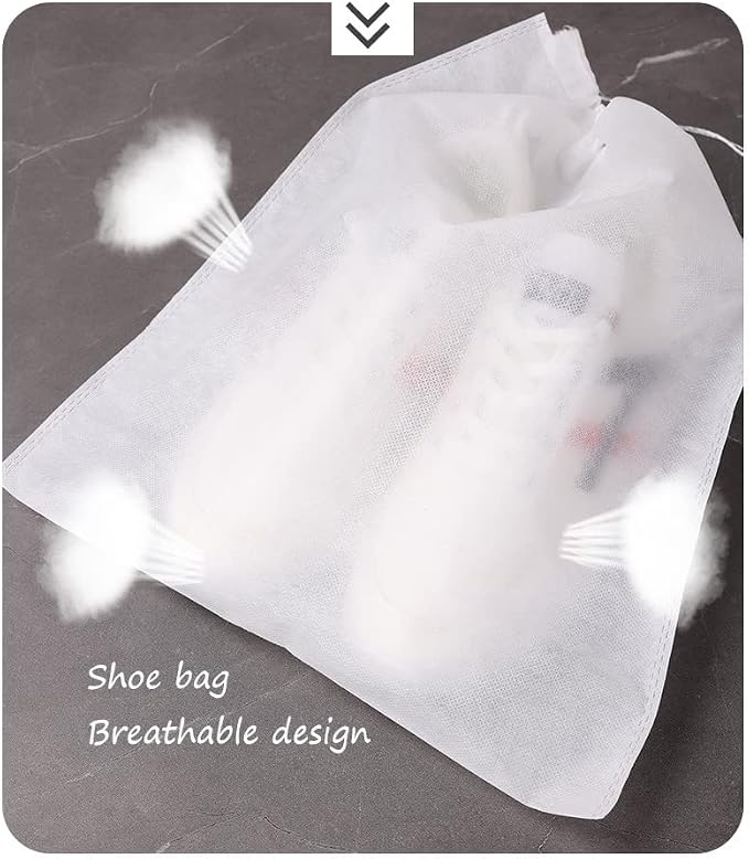 Gladiolus hybridus 30 eco-friendly travel shoe bag storage bags, non-woven breathable dust-proof with rope, suitable for storing shoes and isolate dust keep bags clean tidy (11.8in X 15.74in) - Image 3