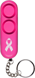 SABRE Personal Alarm With Key Ring, 120dB Alarm, Audible Up To 1,280 Feet (390 Meters), Simple Operation, Reusable, Pink by SABRE