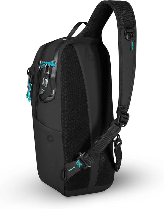 Pacsafe ECO 12L Anti Theft Sling Backpack, ECONYL Black - Image 3
