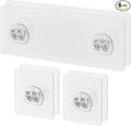 Uniclife 6Pcs Shower Caddy Adhesive Hooks,Strong Shower Hooks, Caddy Adhesive Replacement, Transparent Bathing Sticky Strips for Bathroom Storage Shelves, Kitchen Racks and Baskets by UnicLife