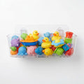 Bathtub Toy Storage, Clear Wall-Mounted Bath Toy Holder, No-Drill | 2 Adhesive Backplates Included, BPA-Free PET, Fast-Drain Design, Detachable, 13 lb Load Capacity by COLINCH
