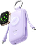 RORRY CharmGo Pro 45W Portable Charger Power Bank 10000mAh Battery Pack | Fast Charging, Built-in Cables, 3-in-1 Keychain Design, for iPhone, Apple Watch, iPad, MacBook, Travel Essential, Pocket Size by RORRY