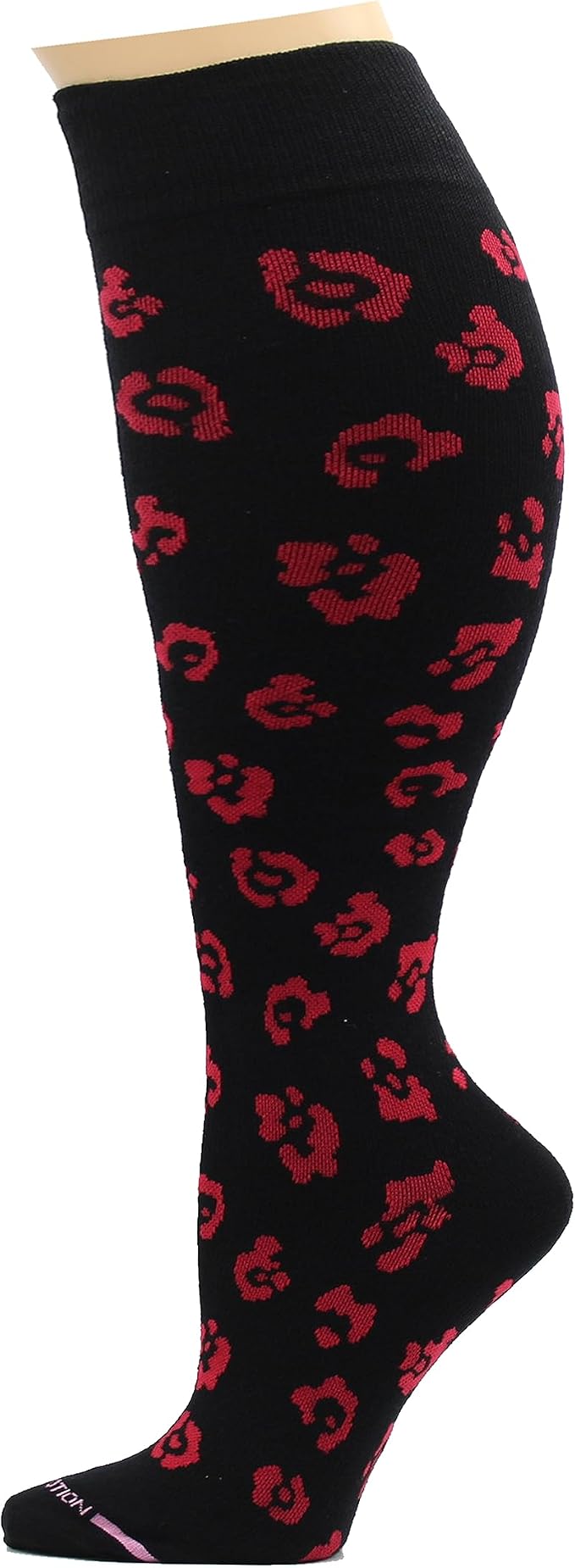 Dr. Motion 4 Pairs Women's Plus Size Wide Calf Compression Knee High Socks Graduated Support - Image 4