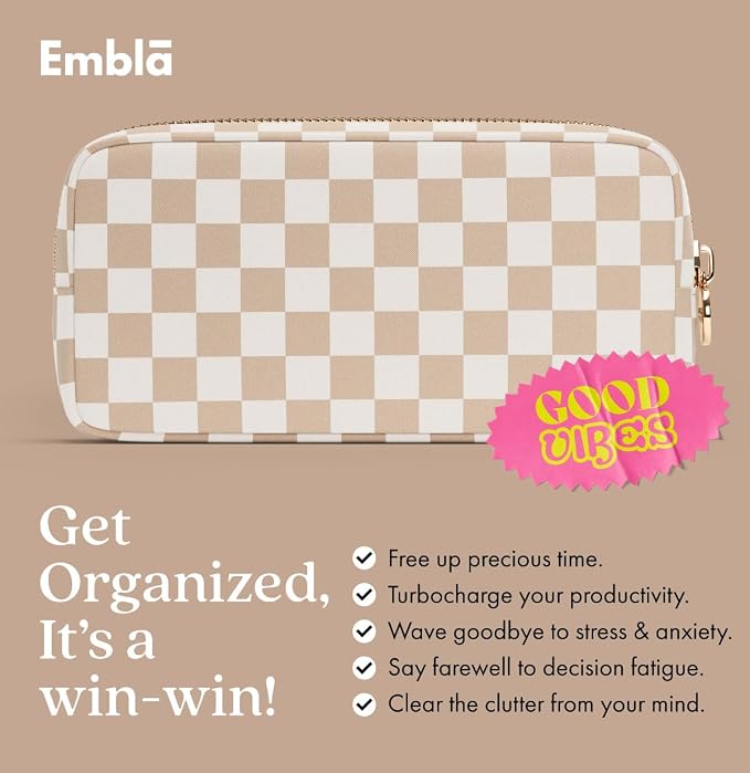 Makeup Bag for Women, Travel Cosmetic Organizer, Waterproof Toiletry Pouch | Small Nylon Cosmetic Bag with Zipper, Water-Resistant Beauty Pouch for Purse, Travel Essentials, Make up Case - Image 6
