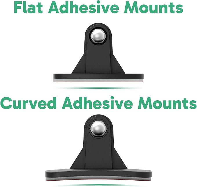 AKASO Adhesive Mount Helmet Sticky Mount Accessory Kit for Action Cameras | Versatile Mount for GoPro Hero13 12, Insta 360 X5 X4 X3, DJI, AKASO 360/EK7000/EK7000 Pro/Brave 4/4 Pro/7 LE Action Cameras - Image 2