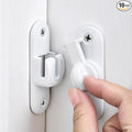 10 Packs White 90/180 Degree Barn Door Latches,Flip Gate Lock | Zinc Alloy Flip Gate Latches,Right Angle Door Lock,for bedroom,garage,sliding door,window,cabinet,drawer,pet enclosures by INIRET