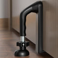 Portable Door Lock Travel Security, Black Anti-Theft Stopper | 202g lightweight, fits inward-swinging doors, tool-free install, aluminum, for hotels, Airbnbs, dorms, apartments by Elfthloo