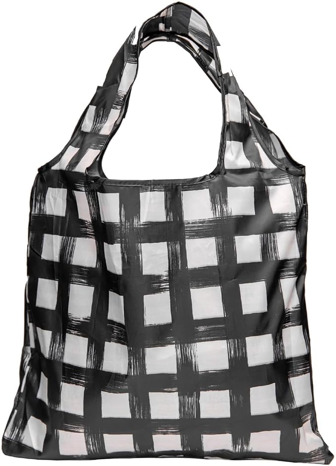 1 Pack Reusable Shopping Bag, Foldable Grocery Bag (Square) | Large Capacity, Washable, Grocery Tote, Utility Travel Shoulder Bag by MOLOVACase