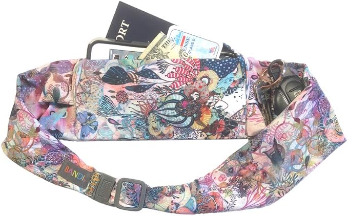 BANDI Running Belt for Women & Men – USA Made No-Bounce Adjustable Waist Pack & Secure Fanny Pack – Fits All Phones, Gels & Essentials – Zipper-Free, Medical Device Friendly by BANDI