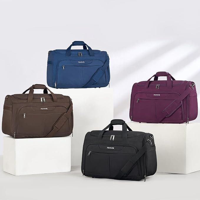 Hanke Carry On luggage Bags for Travel, Large Foldable Duffle Bag for Travel, Softside Lightweight Travel Bag Carry On Bags for Airplanes Women, Travel Tote Bags for Women Men.（Purple） - Image 10