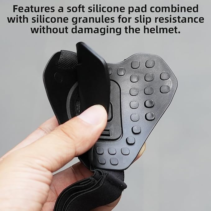 Slide-in Motorcycle Helmet Chin Strap Mount, Quick-Release Motorcycle Helmet Mount Compatible with Go Pro13/12/11/10/9, DJI Action 6/5 Pro/4, DJI Nano, Insta360 ONE R,AKASO/Campark/YI and More - Image 5