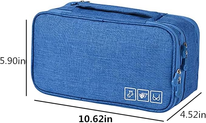 Portable Underwear Bra Storage Bag Waterproof Travel Organizers Multi-Layer Toiletry Packing Cube - Image 2
