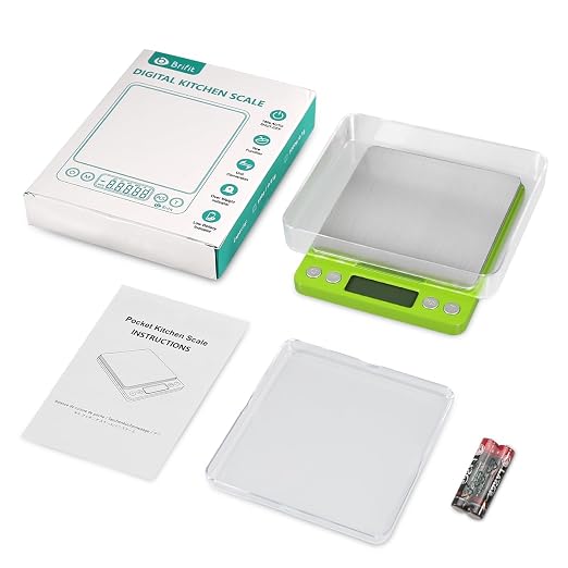Digital Scale, 3000g, 0.01 Ounces, 0.1 Grams Accuracy Mini Kitchen Food Scale with 2 Trays, Pocket Scale for Jewelry, Coffee, LCD Display, Tare Function, Stainless Steel - Image 7