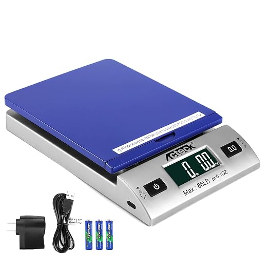 Acteck High Accuracy A-DS 86LBx0.1OZ Digital Shipping Scale, Postal Scale and Mail Scale (86LB Blue) - Image 2