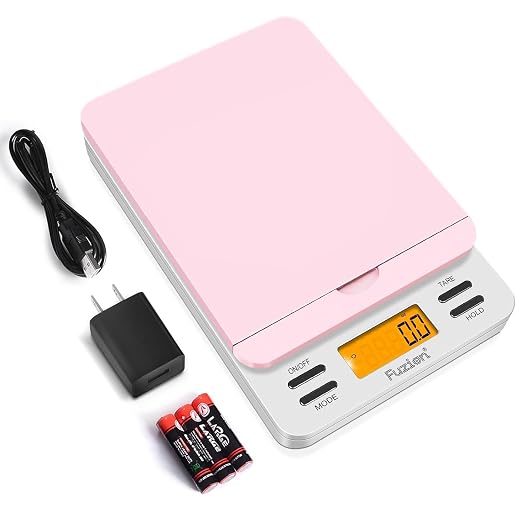 Fuzion Digital Postal Scale, 86 lb/0.1oz Shipping Scale for Packages with Hold and Tare, Postage Scale with Flip Holder, Package Scale for Small Business, Battery & AC Adapter Included by Fuzion%C2%AE