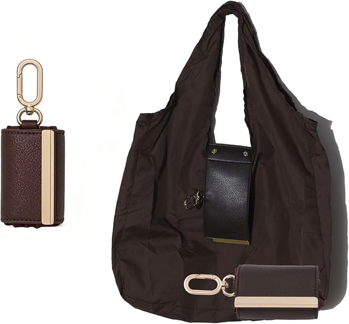 Foldable Tote Bag Keychain - Large Capacity Portable Shopping Bag Keyring - Reusable Groceries Bag for Daily Use by Unknown