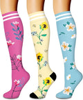 3 Pack Medical Compression Sock-Compression Sock For Women and Men Circulation -Best for Running,Nursing,Athletic Sports by LaiteHebe