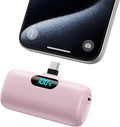 Mini Portable Charger USB C Power Bank,Upgraded 5000mAh PD Fast Charging Battery Pack Built-in USB-C Connector Travel Essential for iPhone17/17Pro/17Pro Max/Air/16 Plus/16Pro Max/15 Series,Android etc by HETP