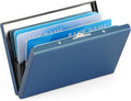 Stainless Steel Credit Card Wallet RFID Blocking Metal Case Pocket Business Card Holder for Women and Men by LOUEBICA