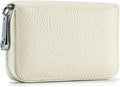 RFID Credit Card Holder Genuine Leather Credit Card Wallet with Zipper | RFID by EASTNIGHTS