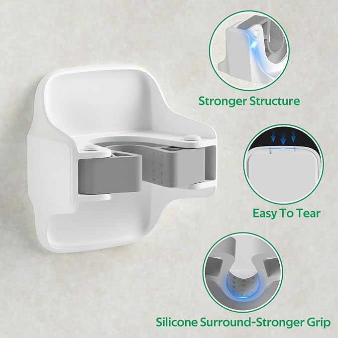 reliahom Broom Holder Wall Mount Mop Grippers Organizer wall Hanging, 5Pack | No Drilling Self Adhesive Easy install Anti-Slip Mop Broom Hanger Storage Rack for Kitchen,Laundry Room,Garden,Garage - Image 3