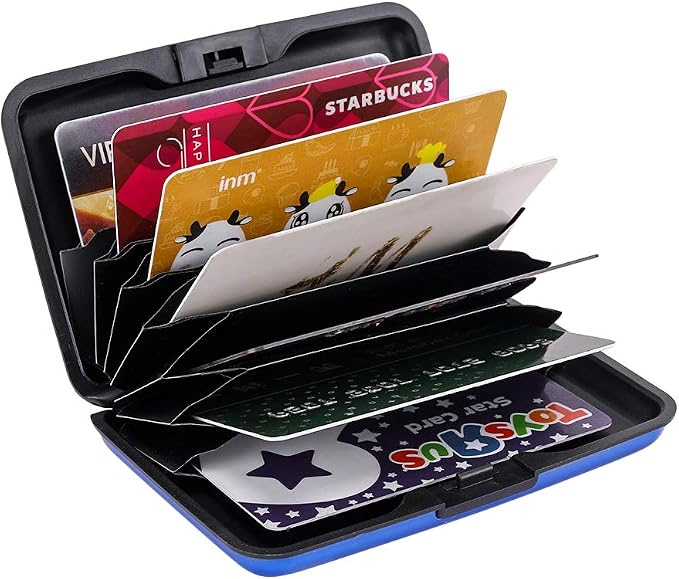 RFID Blocking Credit Card Protector Case Holder Wallet for Men Women | RFID Blocking Credit Card Protector Aluminum ID Case Hard Shell Business Card Holders Metal Wallet for Men or Women - Image 5