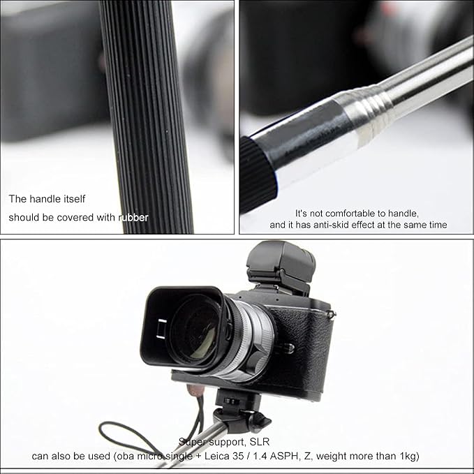 Extendable 37 Inch Selfie Stick Camera Tripod Stand, Lightweight Photography Accessory Universal 360 Rotation Tripod Bracket Durable & Adjustable for Travel, Sports & Vlogging - Image 7