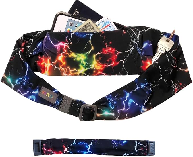 BANDI Plus Size Fanny Pack for Women - Travel-Ready Pocket Belt with Secure Hidden Money & Running Belt for Phone, Passport, Keys, & Medical Devices, Adjustable Fit, Comfortable (Cosmic) by BANDI