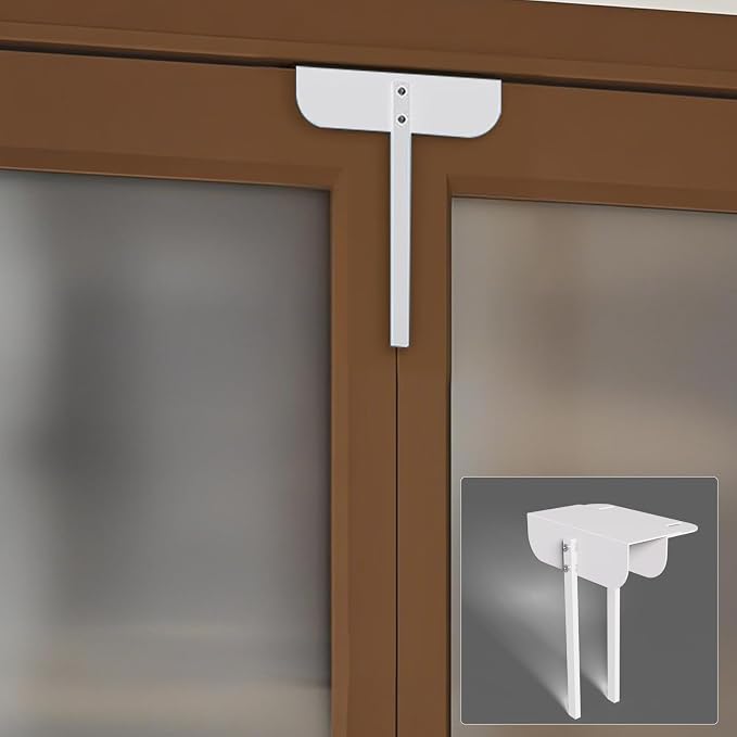 Adjustable Metal Bi-fold Door Lock, Keep Safety, White, 1 Pack | Bifold Door Lock Kit for 0.6-2 Inch Thick Doors, Protection Child and Pet Proof Bi-fold Door Lock for Closet Cabinet Pantry by Unknown