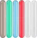 6 Pack Travel Toothbrush Case Breathable Portable Toothbrush Holder Plastic Toothbrush Cover Container for Couples Valentine Gifts, Traveling, Bathroom, School, Home, Business, Camping by Eaezerav