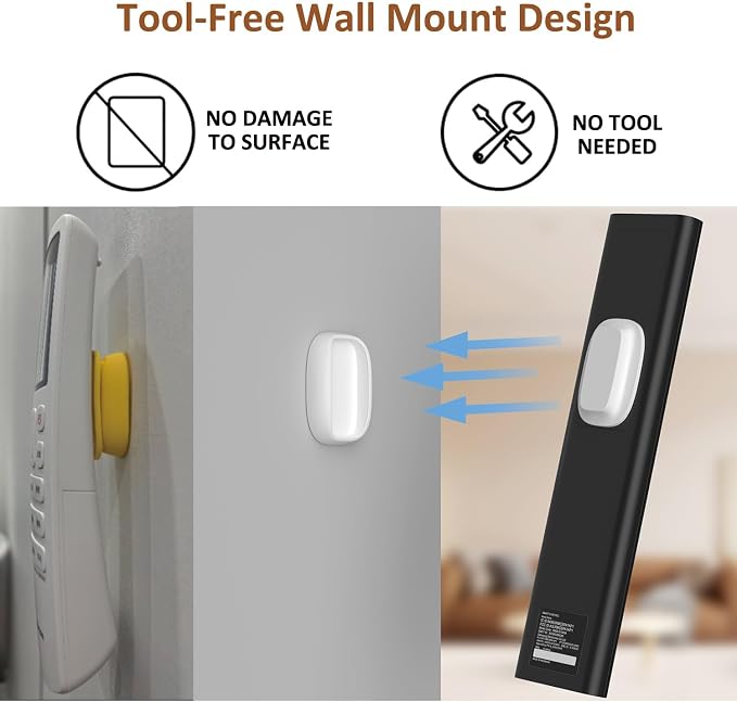 Tiizze 5 Pack Upgraded Magnetic Remote Control Holder Wall Mount - Enhanced N52 Magnets & Stronger Adhesive, No-Drill Remote Organizer for TV/Fan/AC Remotes - Image 4